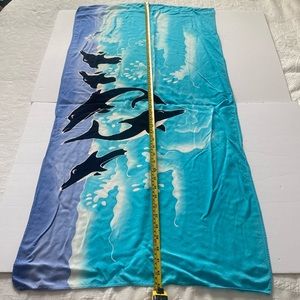 Dolphin‎ Small Blue Bathing Suit Cover Up/ Wrap